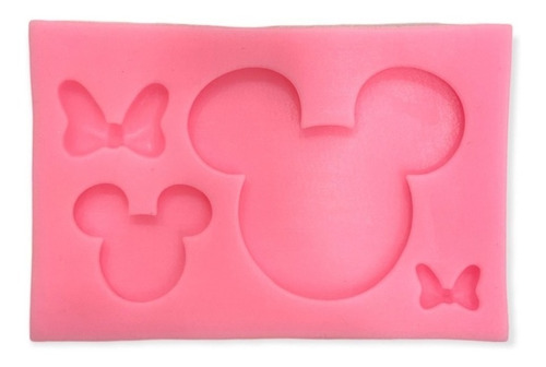 Molde Silicona Plancha Mickey Y Minnie