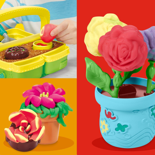 Set De Masas Play Doh Mi Jardín Color Verde