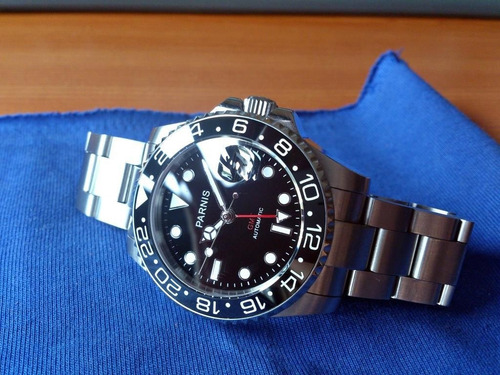 Reloj Parnis Gmt Automatico Envio Gratis (Usado)