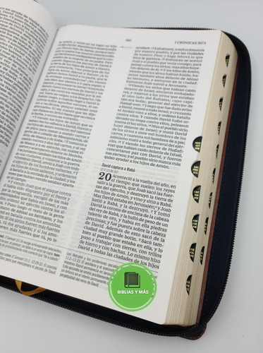 Imagen 10 de 10 de Biblia Estudio Macarthur Letra Grande Piel Cierre E Indices
