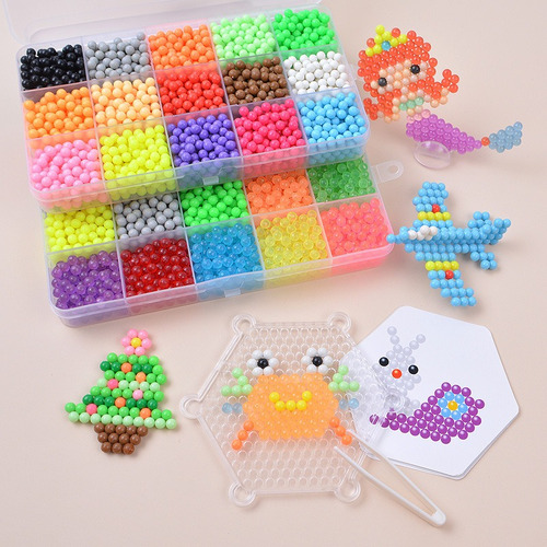 . 3000pcs Agua Magic Beads Set Rompecabezas Niños Juguetes