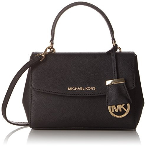 Bolso Cruzado Extra Pequeño Para Mujer Michael Kors Negro