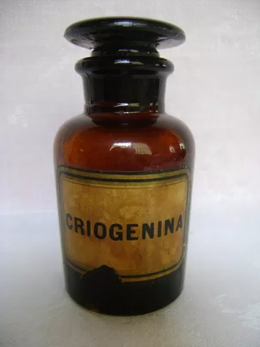 Imagen de como lucía antiguamente un frasco con criogenina