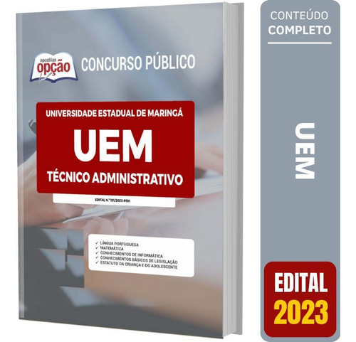 Apostila Concurso Uem 2023 - Técnico Administrativo