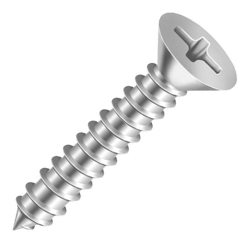 Parafuso Inox 4.2 X 38 Cabeça Chata Phillips C/200