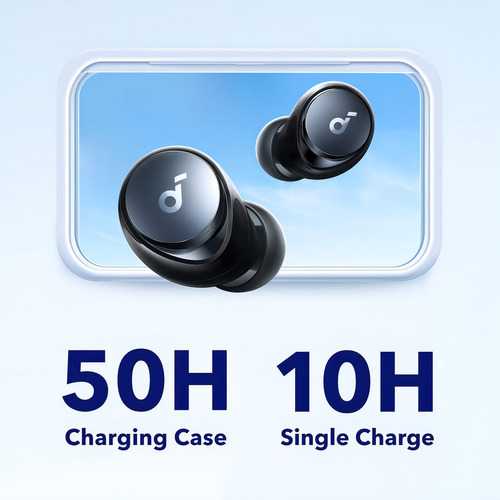 Auriculares con cancelación de ruido Anker Soundcore Space A40, color negro