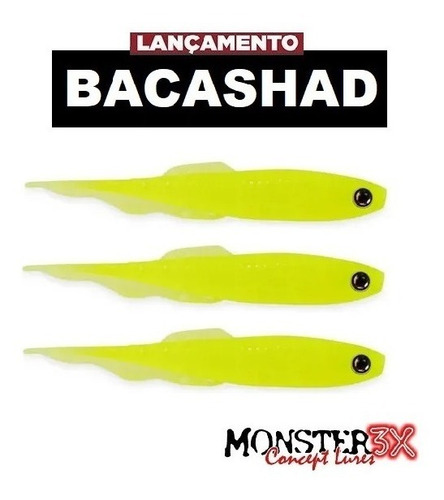 Isca Soft Monster 3x Bacashad By Fábio Baca 3 Unidade Mellow
