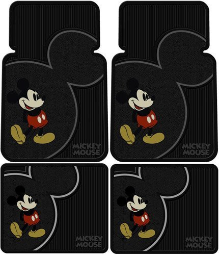 Tapete Para Piso Con Diseo Mickey Mouse Retro, Set De 4 Unid