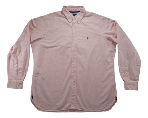 Camisa Ralph Lauren Rosa Tela Oxford