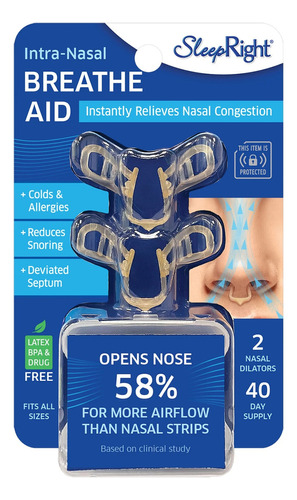 Sleepright Dilatador Intra-nasal Breathe Aids Duas Unidades