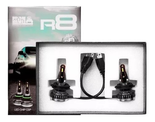 Imagen 6 de 9 de Kit Cree Led R8 Chip Csp Sin Cooler 60000 Lum 42w 12v + 2t10
