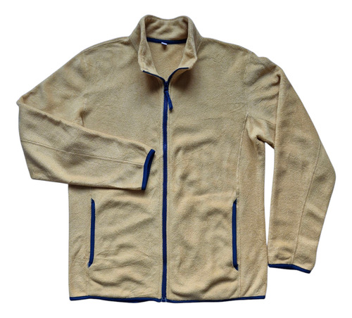 Campera Deportiva Polar Hombre Amarillo Uniqlo L (Usado)