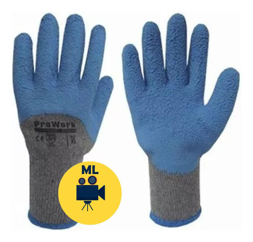 Guantes Látex Safegrip Mondongo Azul (6064) Prowork