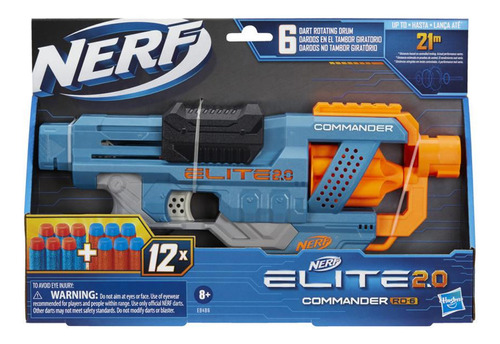 Nerf Pistola Lanzador Dardos Elite 2.0 Rd-6 Hasbro - El Rey
