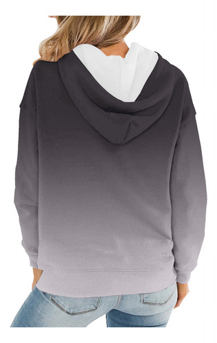 Sudadera Con Capucha De Manga Larga De Felpa Con Estampado D