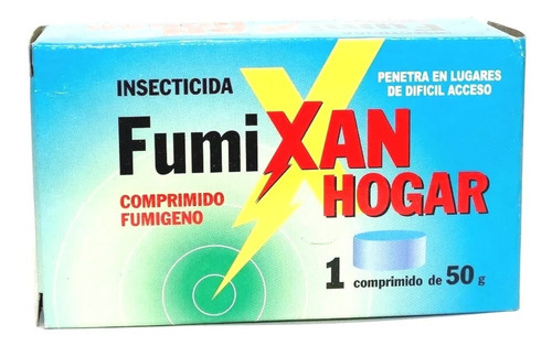 Insecticida Pastilla Fumigena Ex Gamexane Fumixan Hogar 50gr