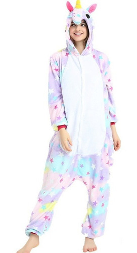 Pijama Unicornio Macacão Adulto Adolescente Igual Às Fotos