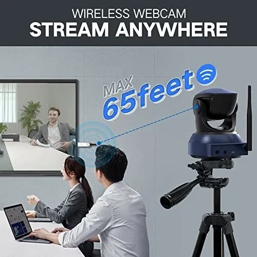 Cámara Web Inalámbrica Gsou, Cámara Web Hd De 1080p Para Vid