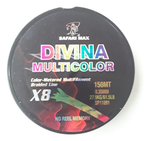 Linha Multifilamento Divina Multicolor 0.35 Ctba-pr