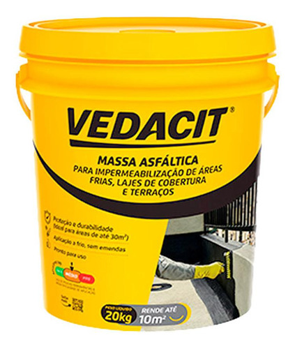 Vedacit Massa Asfalt.imperm 20kg