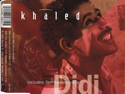 Cd Khaled Didi Ed. Alemanha 1992 Single Promo Importado