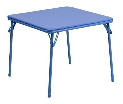 Flash Muebles Niños Azul Mesa Plegable Metal Azul