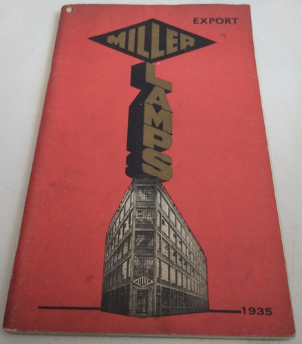 Catálogo De Lámparas Para Motos Y Bicicletas Miller Año 1935