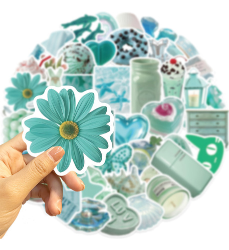 50 Pegatinas Estéticas De Grafiti Verdes Impermeables