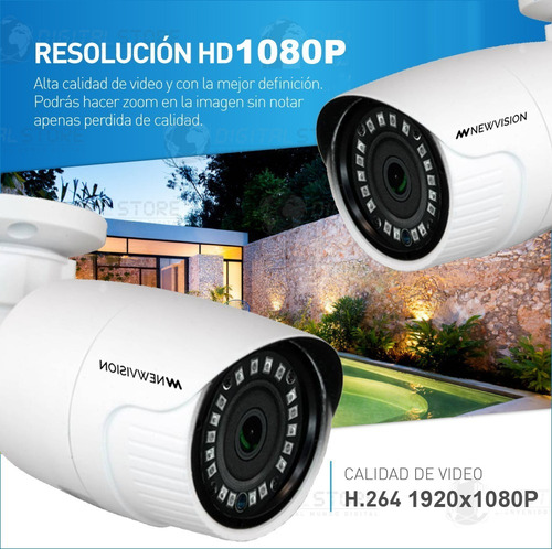 Imagen 3 de 9 de Camara Seguridad Exterior Cctv Full Hd Metalica Gran Angular