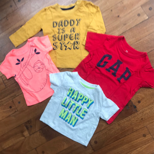 Kit Remeras Carters Primark Gap 6 Meses Lote Ropa Bebé 