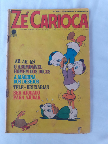 O Pato Donald Apresenta Zé Carioca Nº 789 - Ed Abril - 1966 (Usado)