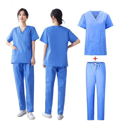 Médica, Quirúrgica De Enfermería Uniforme V-cuello De Señora