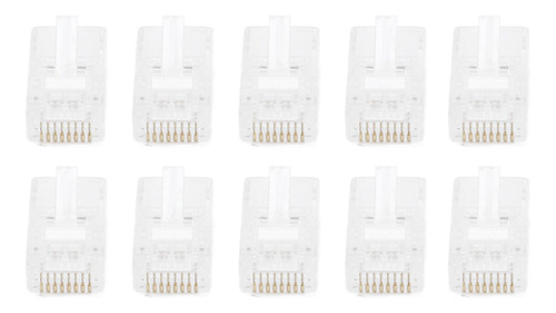Acoplador Ethernet, 100 Piezas, Tf1013d Cat5, Rj45, Conector