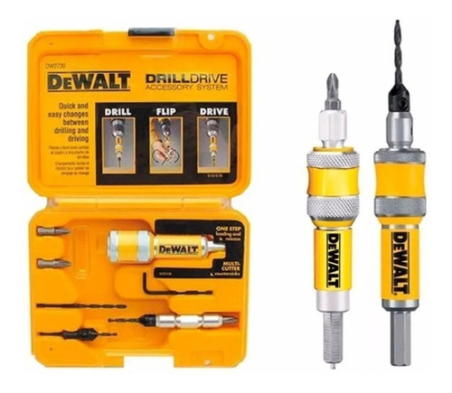 Kit Fresador Y Atornillador Dewalt Dw2730 Avellanador Madera