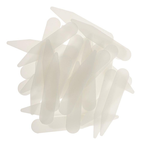 200 Piezas De Plástico Beige Collar Stays Camisas De Apoyo