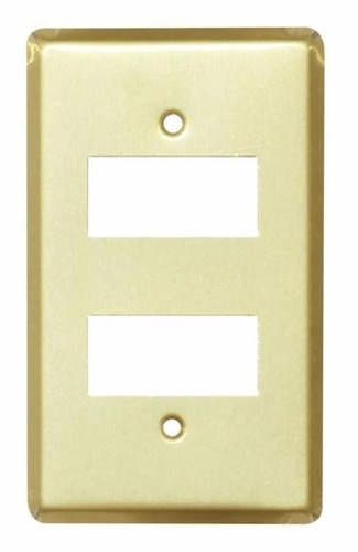 Placa De Aluminio Oro  Linea 3000 De 2u, 15 Piezas