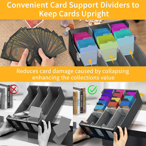 Organizador Mtg +1800 Cartas, Cubierta En Cuero Sintético