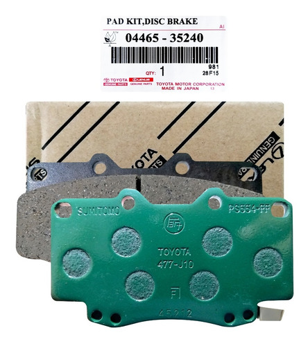 Pastillas Freno Delanteras Toyota Meru Prado Semi-metal #240