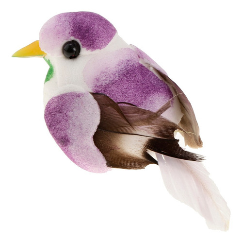Deco Pájaro Pajarito Hecho De Espuma Decoración Pájaros