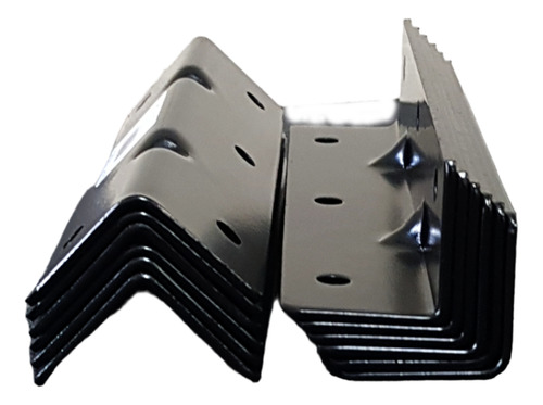 Caja X 12 Conectores Angulo Negro 165 X 30 X 30mm Modelo 514