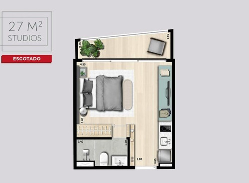 Imagem 26 de 29 de Apartamento De 1 Dormitório E Sem Vaga - Smart Houses Jardins - Arvo Reboucas - 111