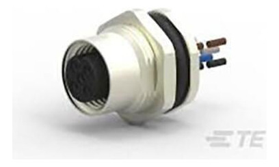 Te Amp T4171110005-002 Connector,5-pole,rear Mounting,a Dde