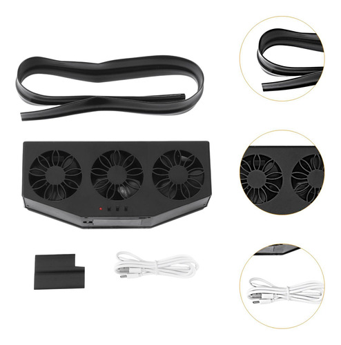 Car Exhaust Fan Ventilation Fan Low Noise Easy To Black