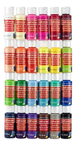 Craft Smart - Pintura Acrilica 24 Unidades