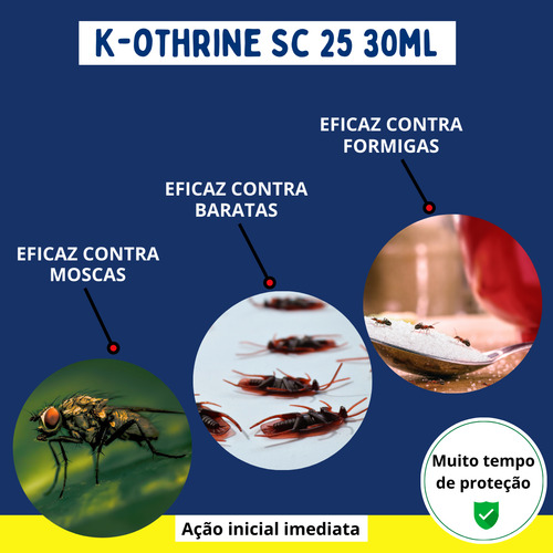 Inseticida K-othrine Sc 25 30ml Bayer Mata Baratas E Moscas