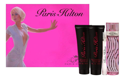 Set De Perfume Paris Hilton Eau De Cologne De 4 Piezas Para