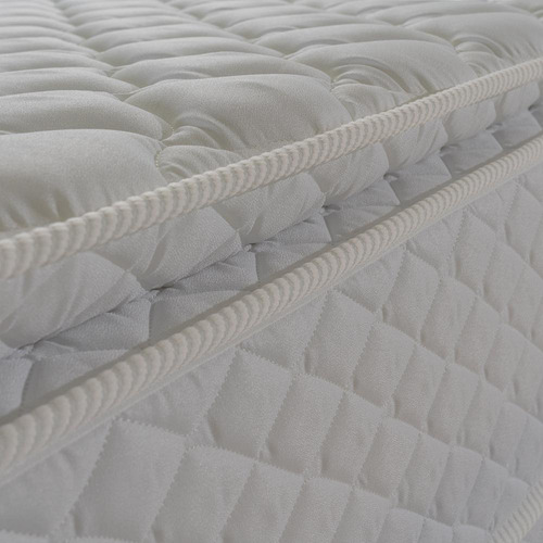 Cama Box C/ Molas Ensacadas New Moon Branco Casal 138x188x66