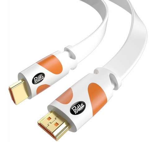 Cable Plano Hdmi 30 Pies Postta 4k Cable Hdmi2.0 Compatible