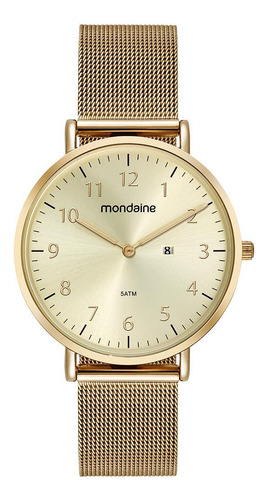 Relógio Feminino Mondaine Dourado 32525lpmvde1 40mm 42mm