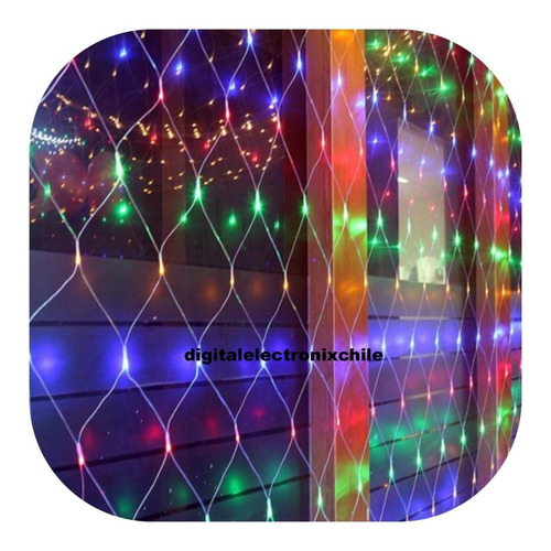 Malla 320 Led Multicolor 3x3 Mts Ventanales Patios 220v 